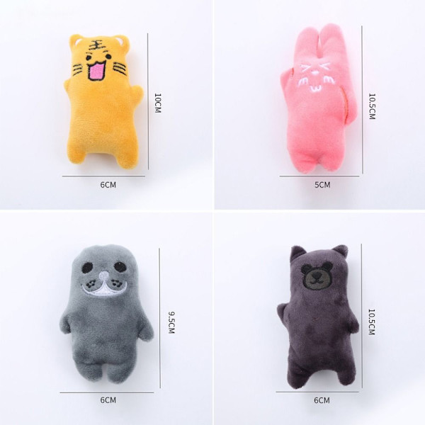 4stk Pet Leke Katt Bite Leke MØRKE GRÅ MØRK GRÅ Dark Grey