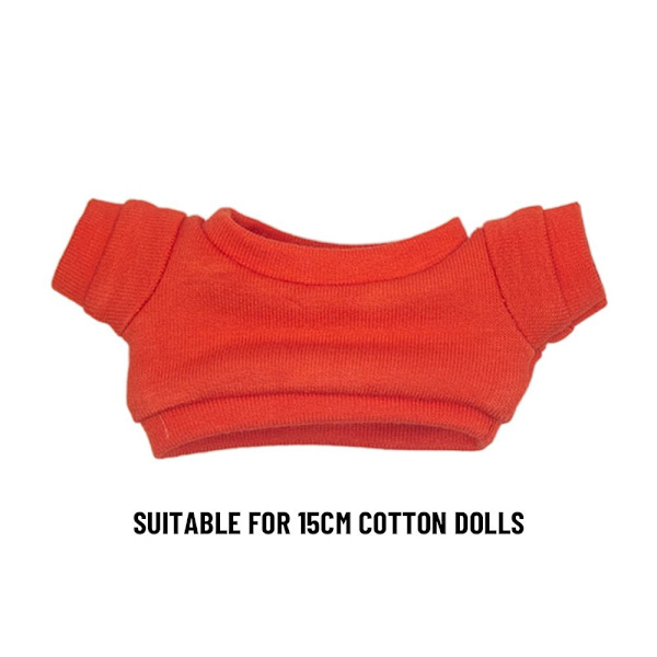 15 cm dukketøj Dukke tegneserie T-shirt 1 1 1