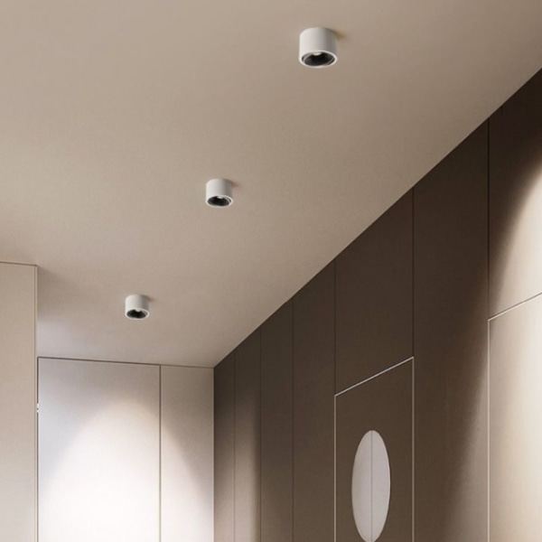 LED-alasvalo kohdevalo VALKOINEN&MUSTA 5W white&black 5W