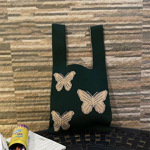 Knit Handbag Kangaskassi KELTAINEN yellow