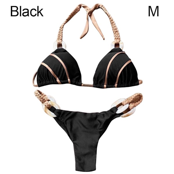 Bikinisæt badedragt SORT M black M