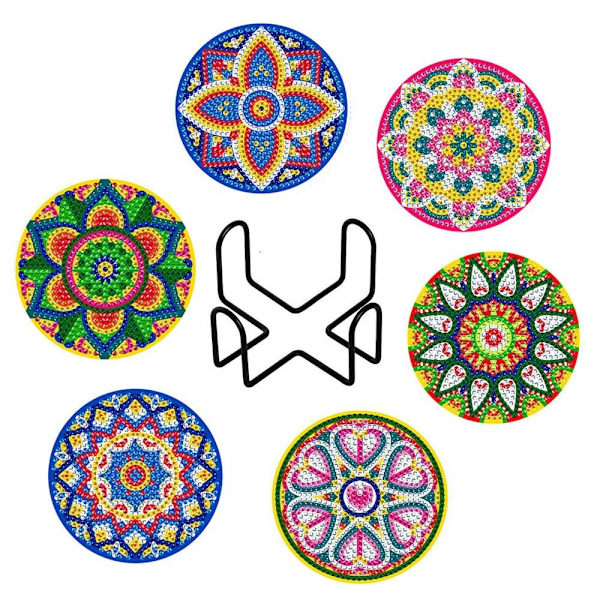 6 kpl / set DIY Diamond Painting Coaster Table Placematto CC C