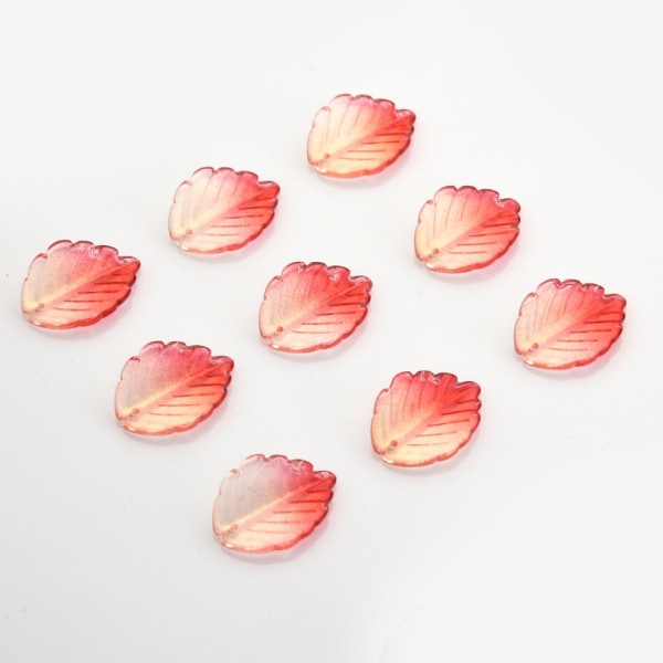 100 kpl Fall Leaf Charms Gradient Leaves Helmet Riipus