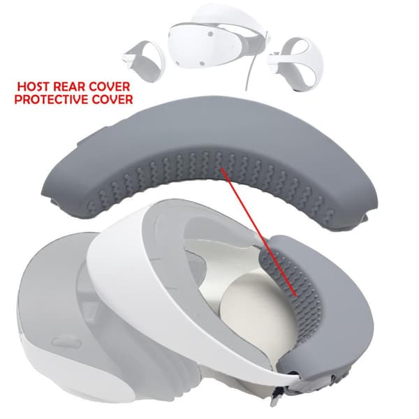 VR Headset Bakdeksel Silikon HVIT white