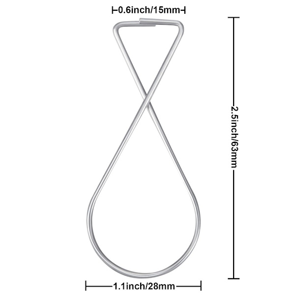 200 STK Loftflisekroge T-bar Clips Drop Clips Clips