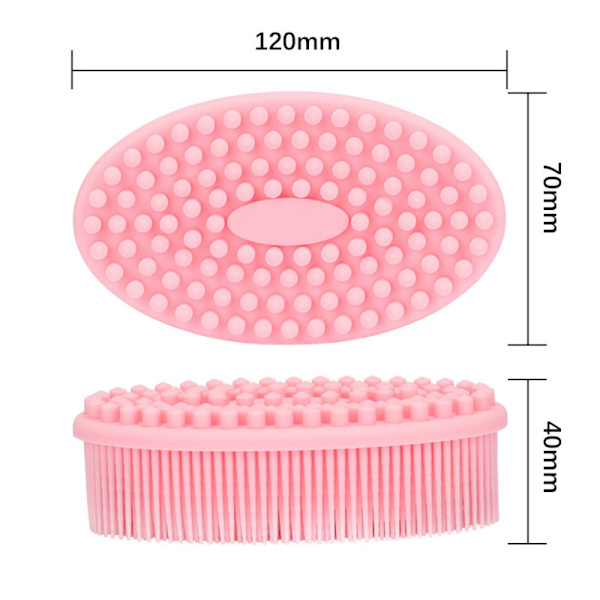 Hierontaharja Päänahan pesukampa RUOANINEN pink