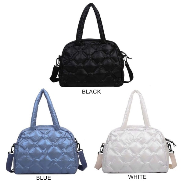 Puffer Bag Puffy Tote Bag VIT white