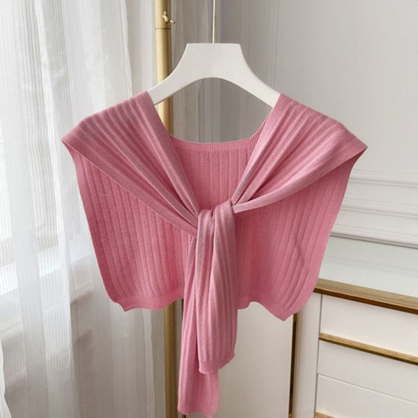 Strikket Sjal Cross Sjal PINK pink