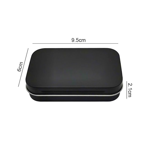2kpl Flip Iron Box Small Box MUSTA black