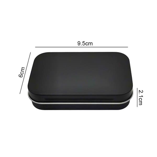 2STK Flip Iron Box Small Box SØLV silver
