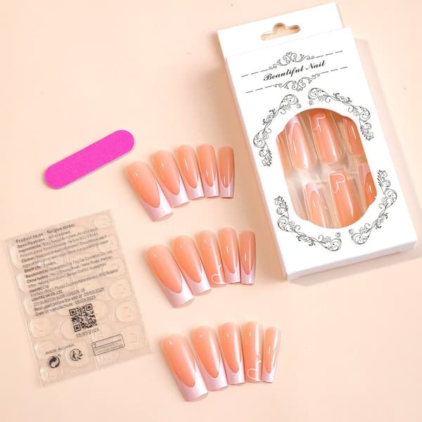 Fake Nails pitkät ranskalaiset 2 2 2