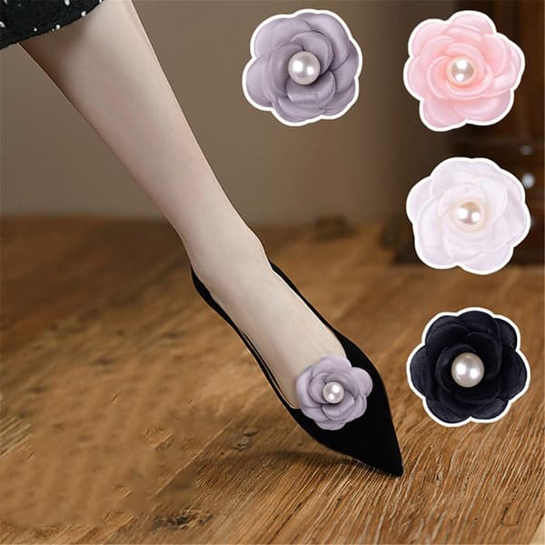 2kpl Shoe Decorations Clip Charm solki MUSTA black