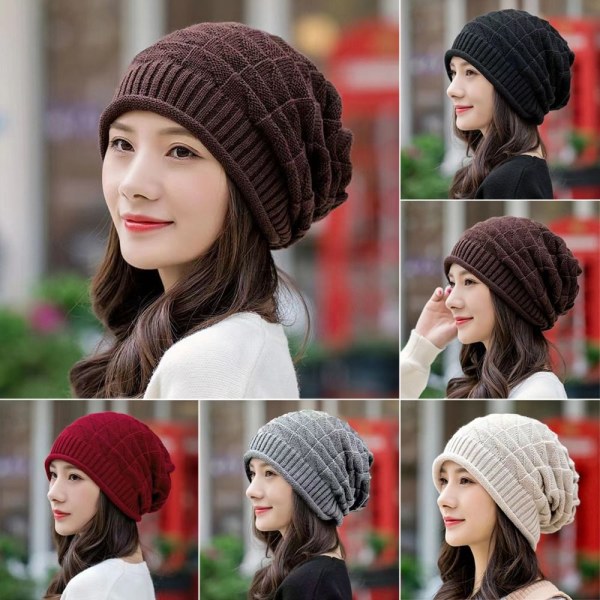 Knitted Hat Beanie Hatut VIININ PUNAINEN wine red