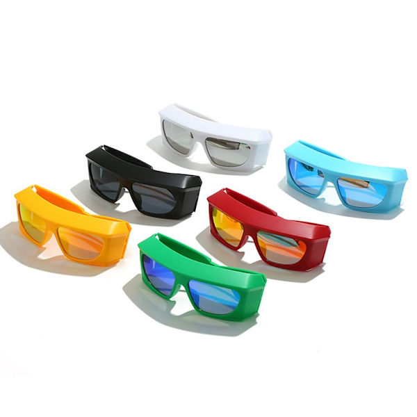 Steampunk Solbriller Sportssolbriller HVIT White