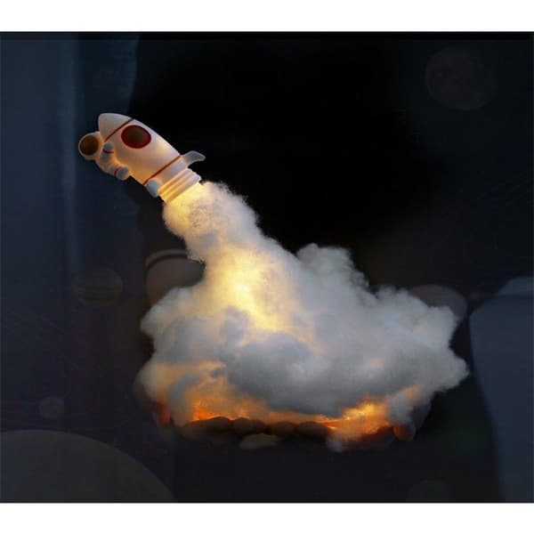 Rocket Lamp Astronaut Lamp USB LATAUS USB LATAUS USB Charging