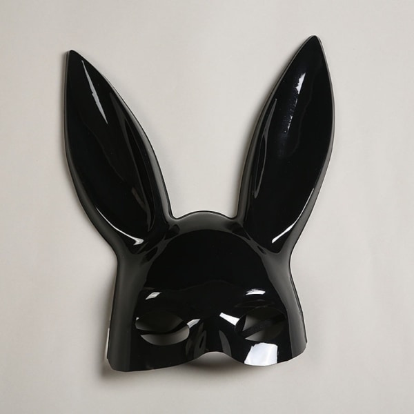Bunny Mask Ansikte Lång ROSA RÖD rose red