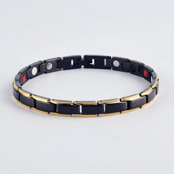 Magnetic Slimming Armband Magnetic Health Care Armband SVART Black gold