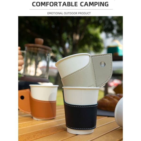 2kpl Coffee Tea Cup Holder Cup Sleeve COCOA cocoa