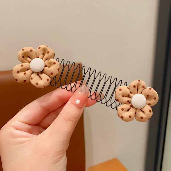 2kpl Invisible Broken Hair Comb Flower -hiusklipsi 3 3 3