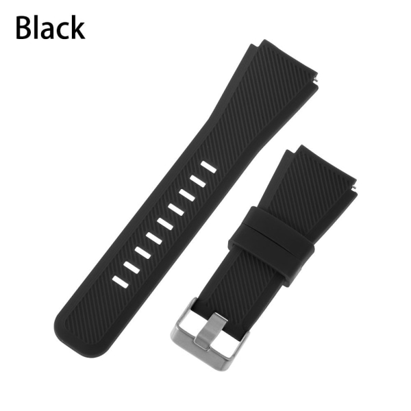 För Huawei Watch GT/GT2 Watch Band Silikonband 22 mm rem black
