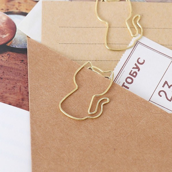 10 STK/pose Penn Fix Clip Papirklips CAT CAT Cat