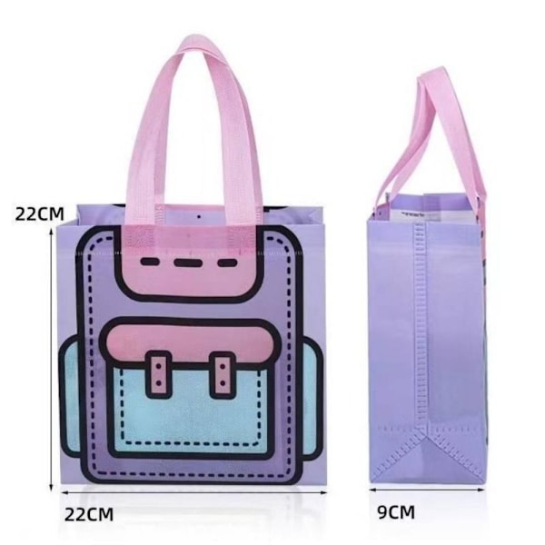 4 stk Gaveemballage Håndtaske Tote Bag STYLE 3 STYLE 3 Style 3