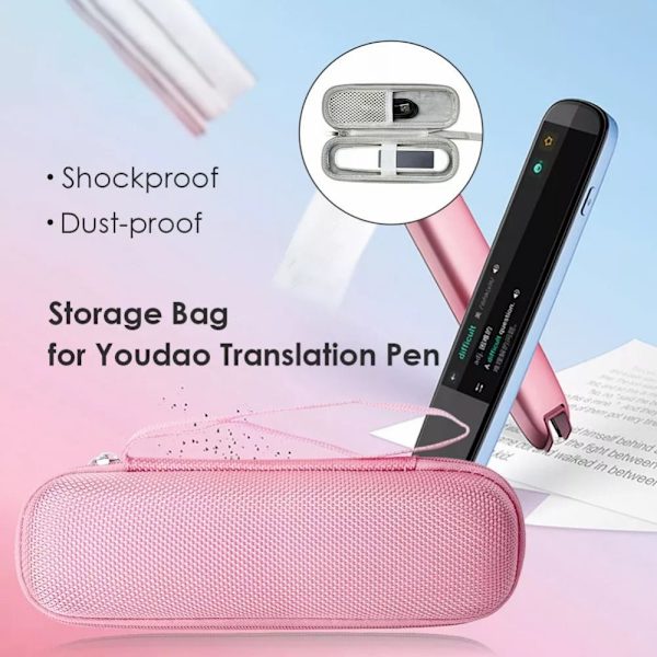 Scan Reader Penna Bärväska Translator Penna Förvaringsbox SVART Black