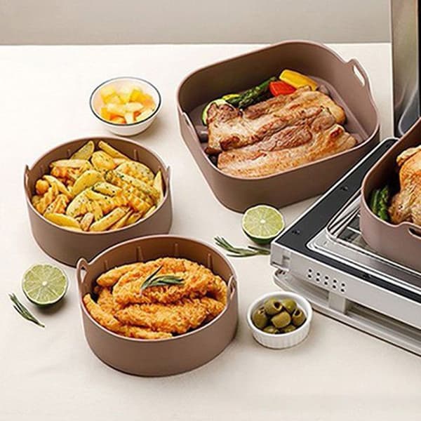 Airfryer Silikonform AirFryer Tilbehør GRÅ 16CM