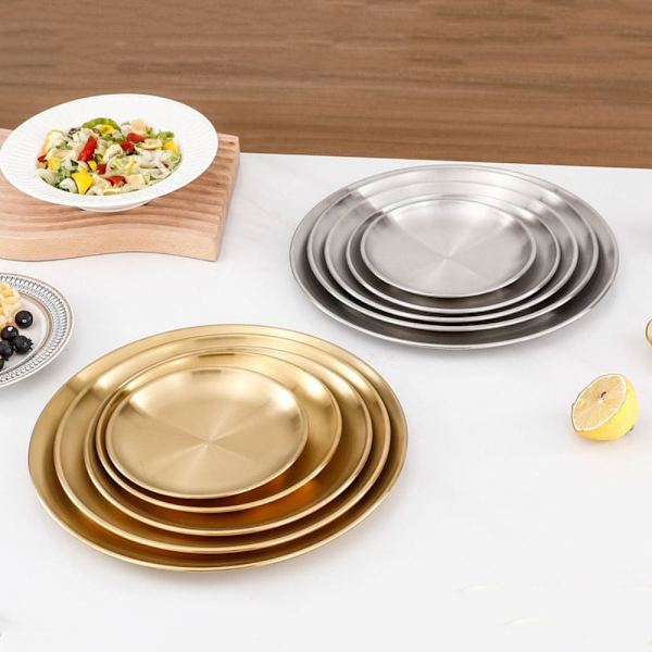 Runda Tallrikar Benspottskål GULD-26CM GULD-26CM Gold-26cm
