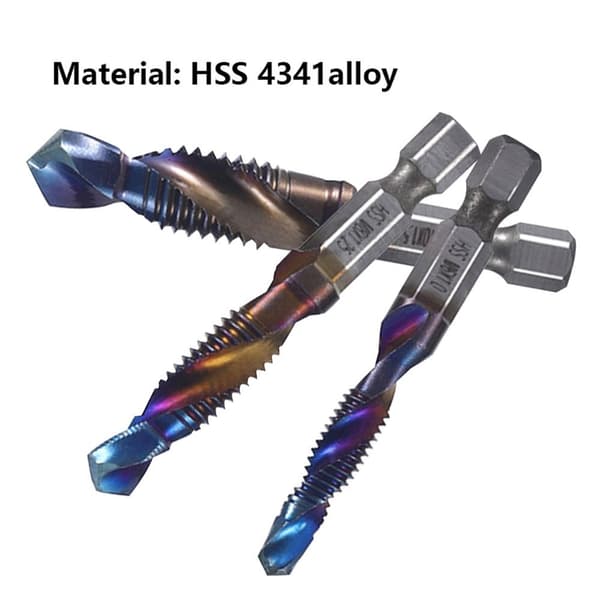 6 STK Titanium Belagte Bits Hex Shank Tap Bor LANGE BOR