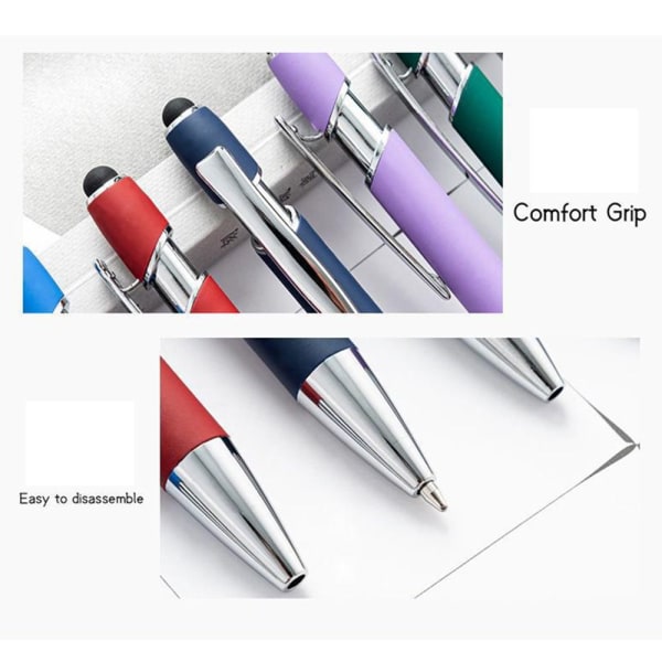 5 STK Touch Screen Pen Kuglepen LYS LILLA Light Purple