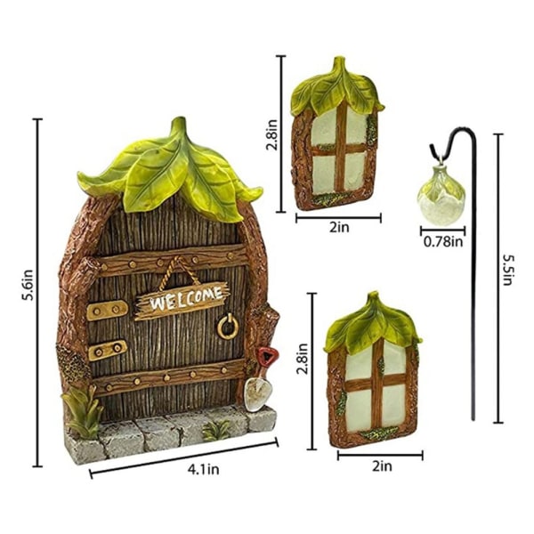 Löv Fönsterdörr Miniatyrkonst Fönsterdörr Skulpturfönster