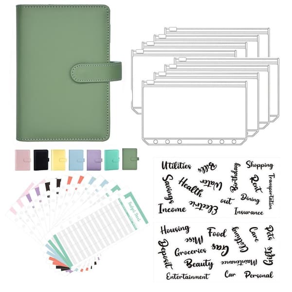A6 Budget Binder Notebook Planner GUL Yellow