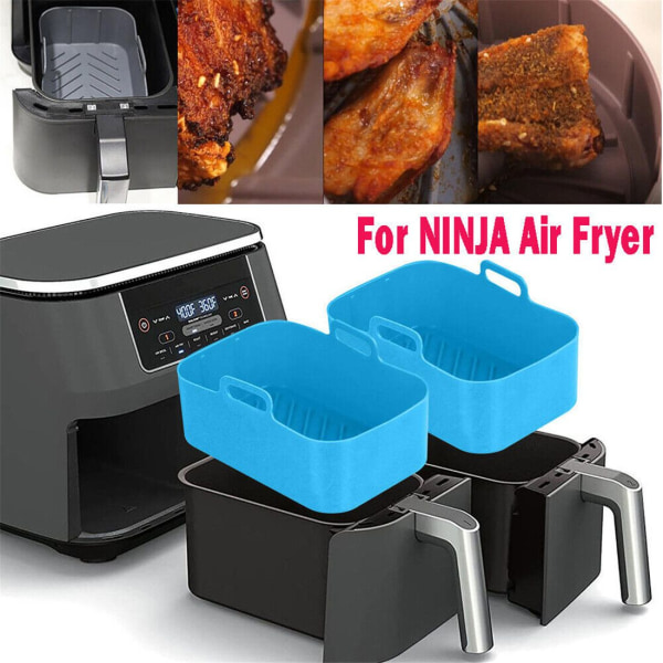 Fyrkantig silikongryta för NINJA Air Fryer RÖD red