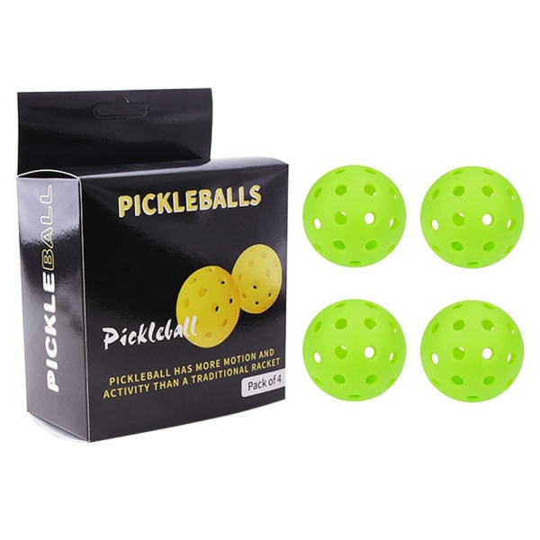 4 kpl Golfpallo Pickle Ball Pickleball Ball KELTAINEN yellow