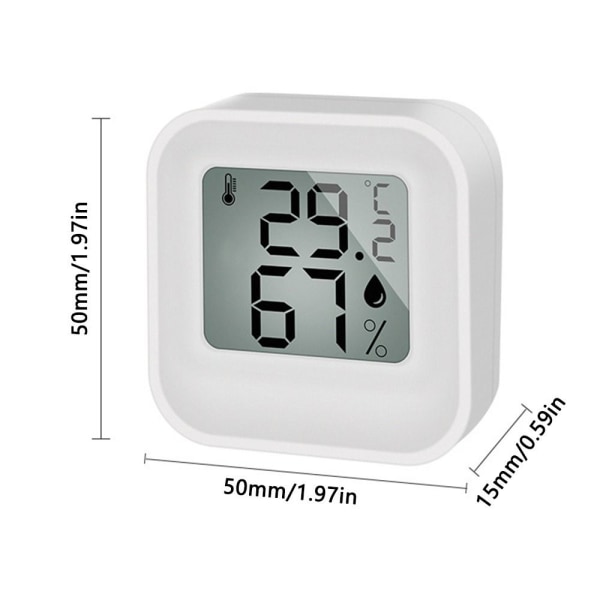 Digitalt termometer Hygrometer Temperaturmåler ROSA Pink