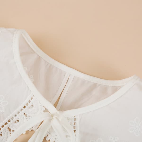 Fake Collar Shawl Wrap Olkakääre White