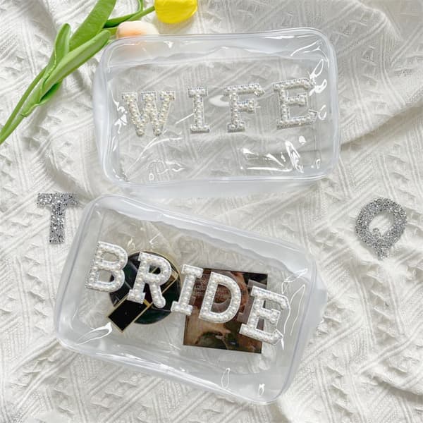 Makeup Taske Brudepige Gave BRIDE BRIDE BRIDE