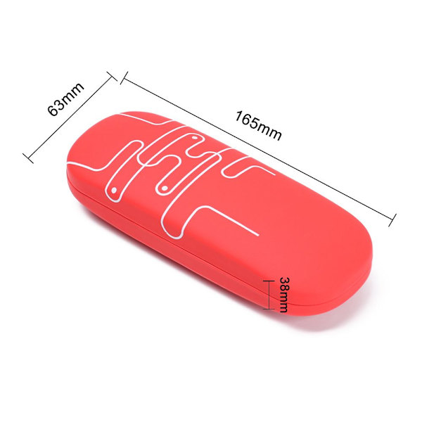 1 kpl Case Lasit Box Reading Case PUNAINEN red