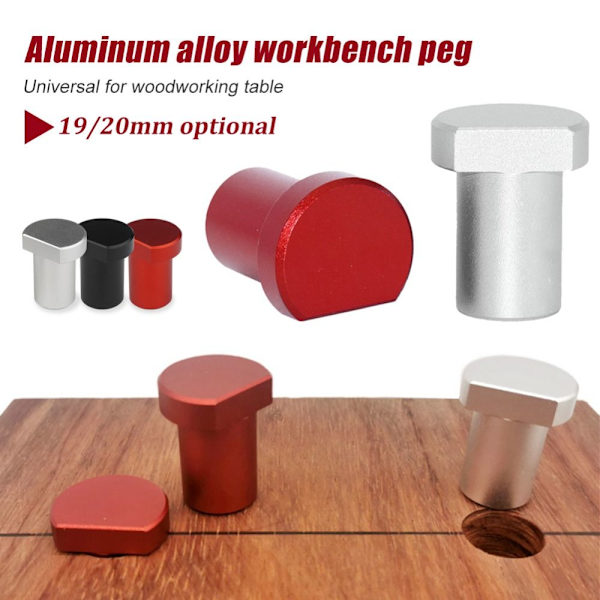 Arbetsbänk Peg Broms Stop Bänk Hund SVART 19MMALUMINIUM LEGERING Black 19MMAluminium Alloy-Aluminium Alloy