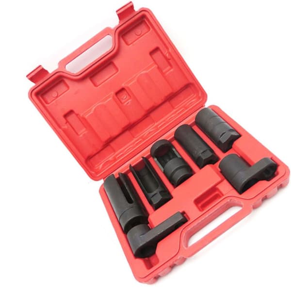 7 stk/sæt Oxygen Sensor Socket Chaser Tool Kit Gevind