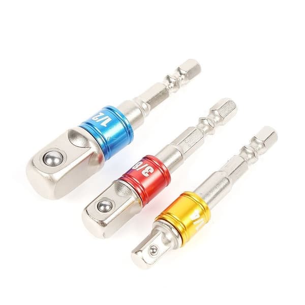 3 stk Skruenøgle Socket Adapter Sekskantnøgle Sleeve forlængerbor 3pcs