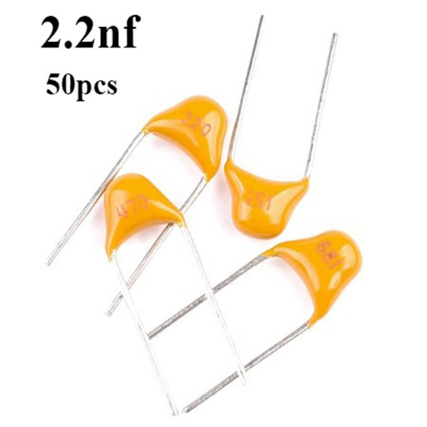 50stk Single Stone kondensator kondensator 2.2NF 2.2NF 2.2nf