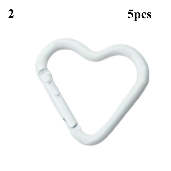 5 st Spring Heart-Ring Spännen Karbinhake 2 2 2