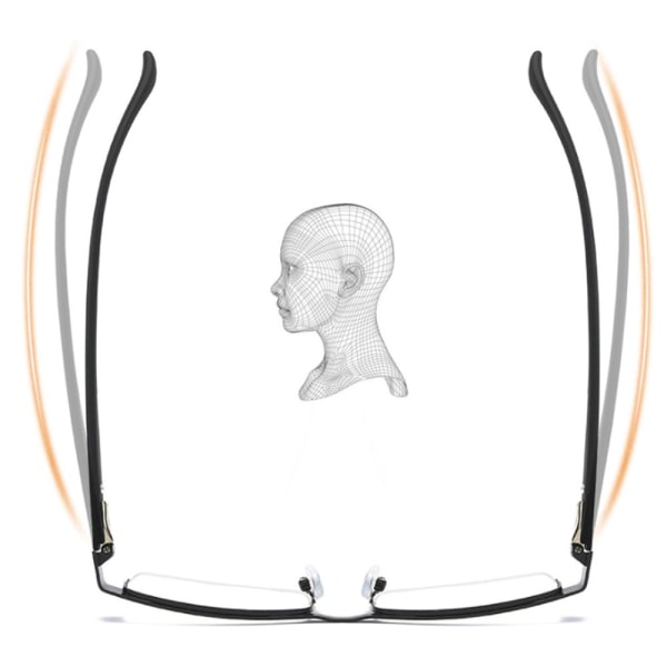 Business læsebriller Ultra Light Stel SORT STYRKE 250 black Strength 250