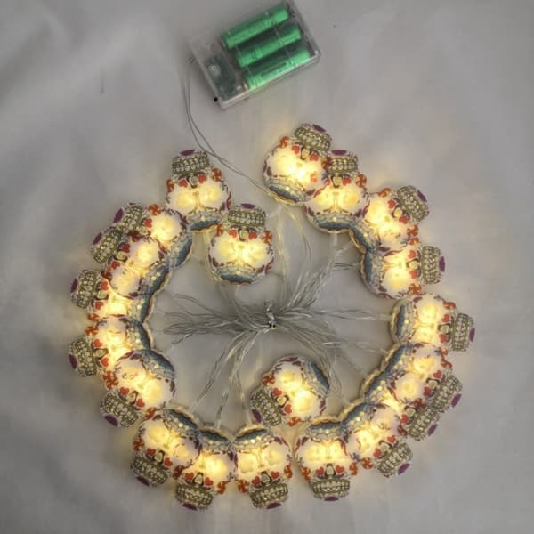 Skeleton Head LED String Lights Fairy Lights 2 2 2