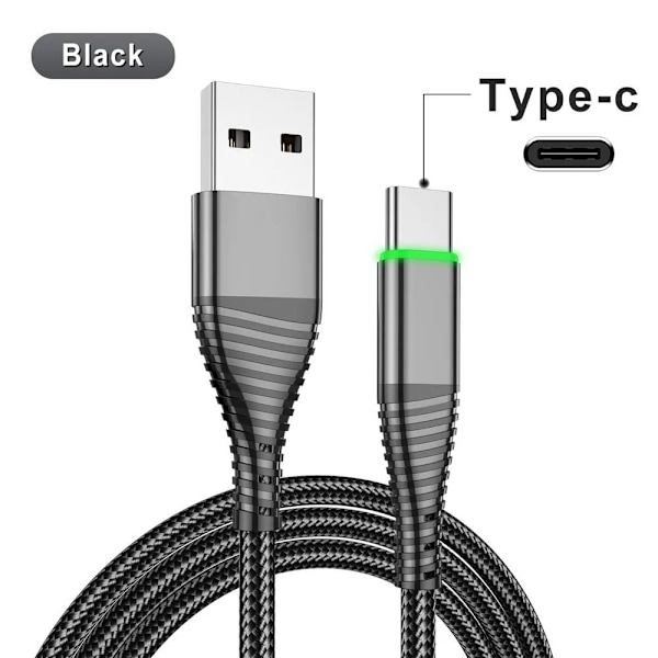 Hurtigladekabel Datalinje 2MBLACK SORT 2MBlack