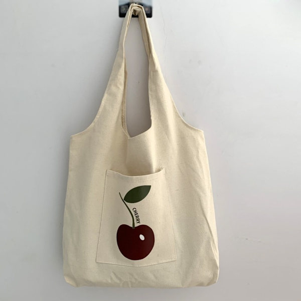 Handlepose Tekstmønsterutskrift Beige Bag D D D