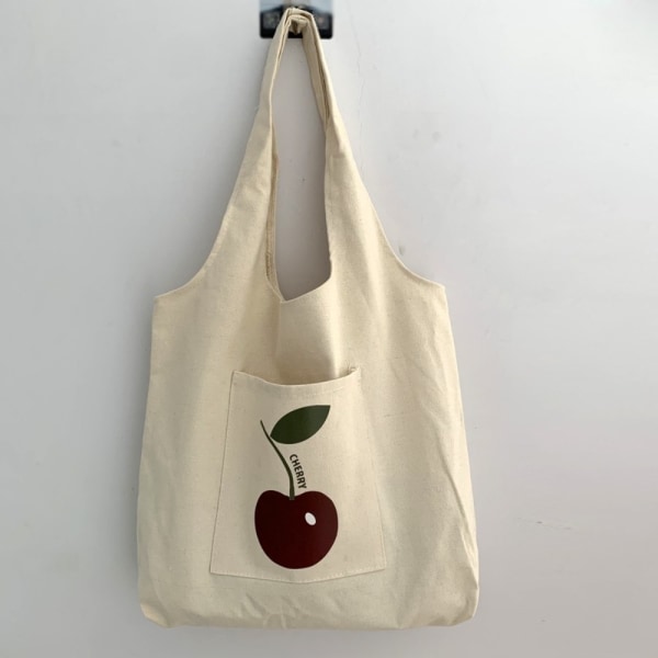 Shoppingväska Textmönstertryck Beige Väska D D D