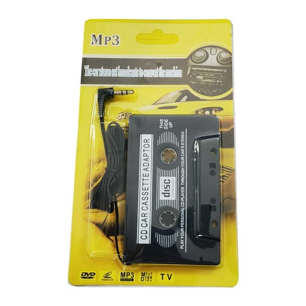 Bilkassettspiller Tape Adapter CD-spiller Black